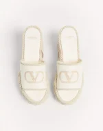 Valentino Vlogo Torchon Wedge Slide In Nappa 100Mm - Image 6